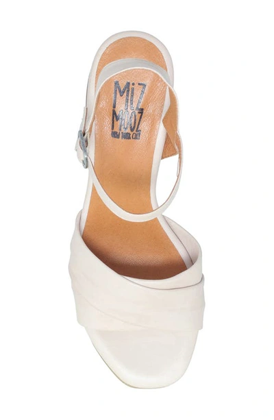 Miz Mooz Bela Block Heel Sandal In Cream