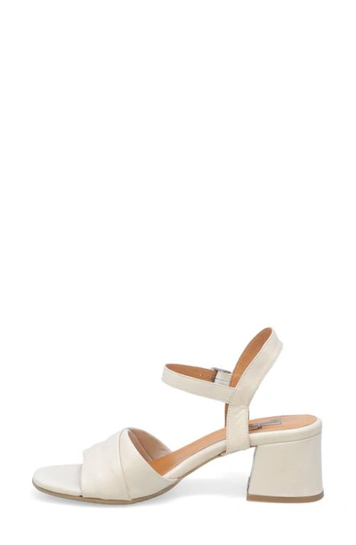Miz Mooz Bela Block Heel Sandal In Cream