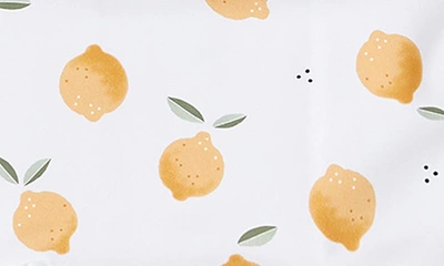 Shop Petit Lem Kids' Lemon Ruffle One-piece Swimsuit In Off White