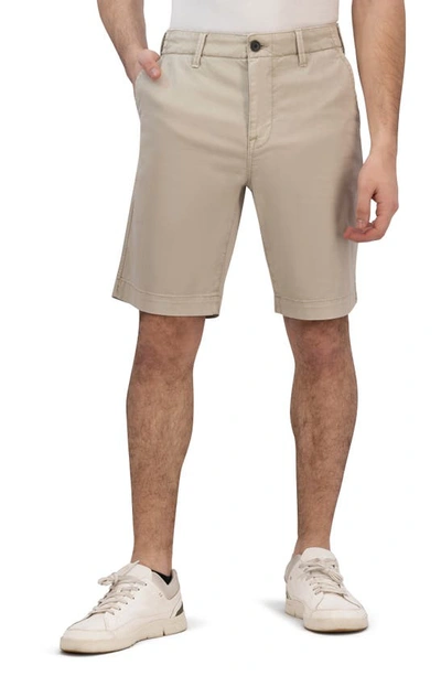 Shop Lucky Brand Stretch Twill Flat Front Shorts In Moonstruck
