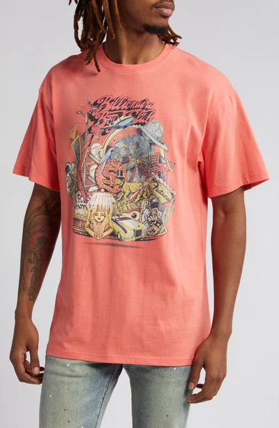 Shop Billionaire Boys Club Floating City Graphic T-shirt In Porcelain Rose
