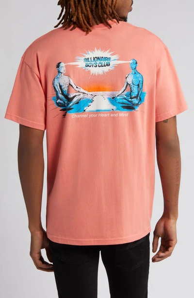 Shop Billionaire Boys Club Mind Melt Graphic T-shirt In Porcelain Rose