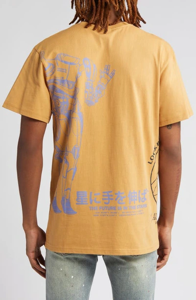 Shop Billionaire Boys Club Human Oversize Cotton Graphic T-shirt In Apple Cinnamon