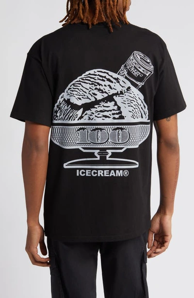 Shop Icecream Roll Graphic T-shirt In Black