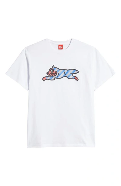 Shop Icecream Yikes Stripes Cotton Graphic T-shirt In White