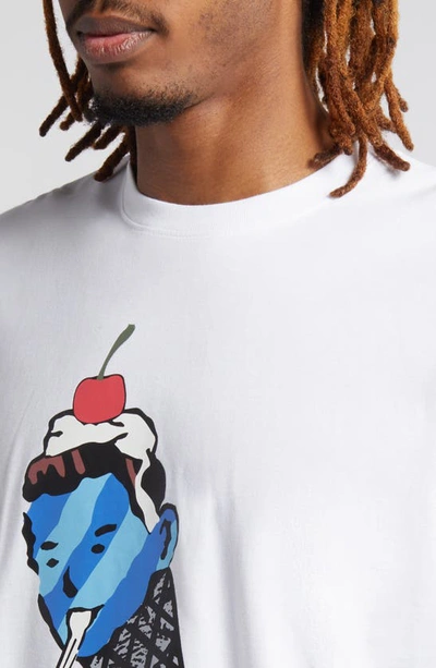 Shop Icecream Cone Man Graphic T-shirt In White