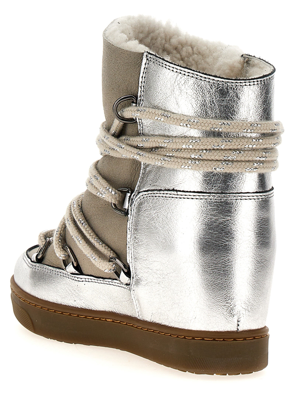Nowles shearling-trimmed suede ankle boots