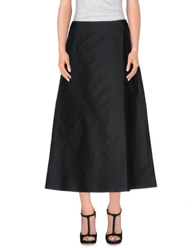 The Row Long Skirts In Black