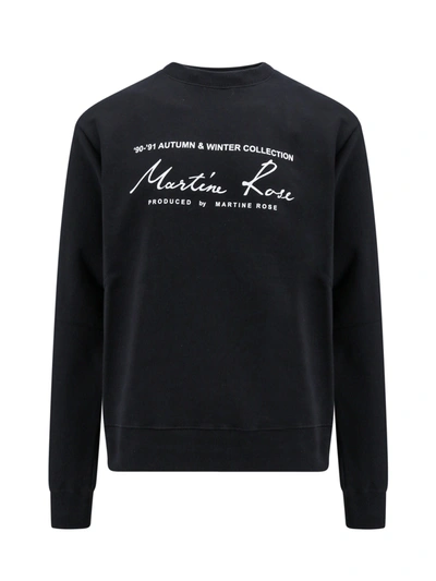 Shop Martine Rose Cotton Sweatshirt With Logo Print