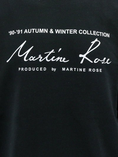 Shop Martine Rose Cotton Sweatshirt With Logo Print
