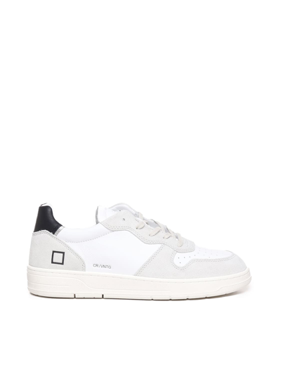 Shop Date Vintage Court Sneakers In White-black