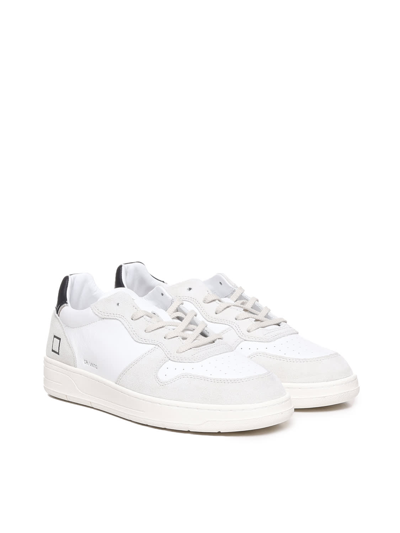 Shop Date Vintage Court Sneakers In White-black