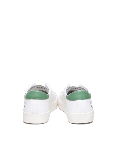 Shop Date Court Mono Sneakers In White-green