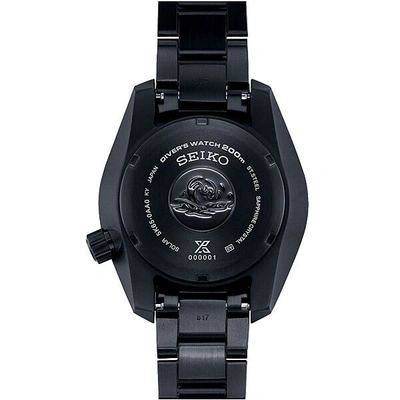 Pre-owned Seiko Prospex Sbpk007 Men's Watch The Black Series Night Vision 2024 Waterproof