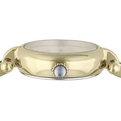 Pre-owned Coach [] Watch Cary White Pearl Dial Quartz 26mm 14504006 Women's Gold