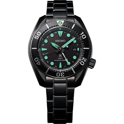Pre-owned Seiko Prospex Sbpk007 Men's Watch The Black Series Night Vision 2024 Waterproof
