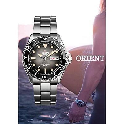 Pre-owned Orient Sports Rn-aa0810n Black Automatic Mechanical Diver 200m Men Watch Japan
