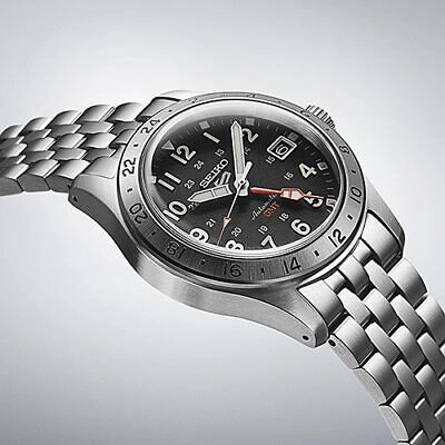 Pre-owned Seiko 5 Sports Field Gmt Sports Sbsc011 Men's Watch Mechanical Automatic Black