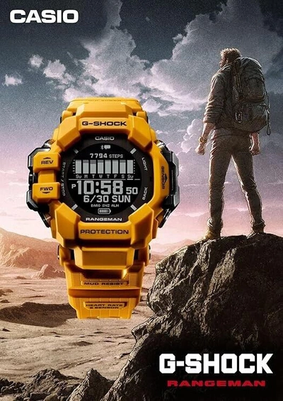 Pre-owned Casio G-shock Rangeman Gpr-h1000-9jr Bluetooth Gps Radio Solar Watch Japan