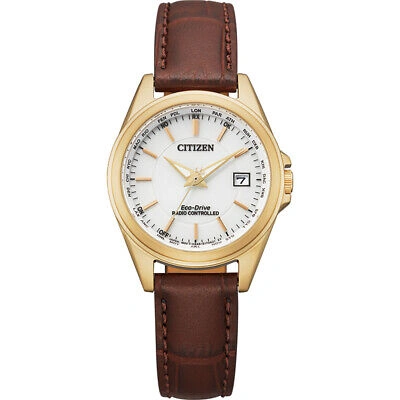 Pre-owned Citizen Brown Womens Analogue Watch Ec1183-16a