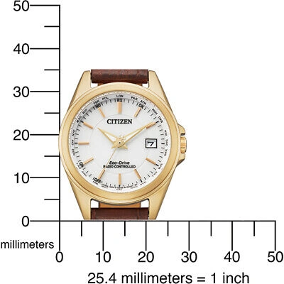 Pre-owned Citizen Brown Womens Analogue Watch Ec1183-16a