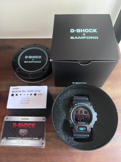 Pre-owned Casio G-shock X Bamford Signature Blue Limited Edition Men's Watch Dw-6900bwd-1