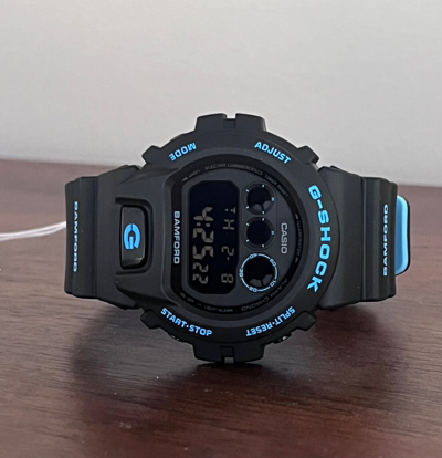 Pre-owned Casio G-shock X Bamford Signature Blue Limited Edition Men's Watch Dw-6900bwd-1