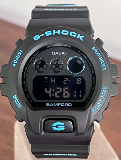 Pre-owned Casio G-shock X Bamford Signature Blue Limited Edition Men's Watch Dw-6900bwd-1