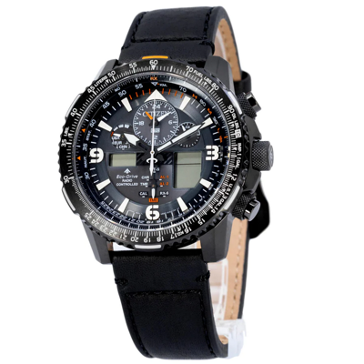 Pre-owned Citizen Promaster Sky World Time Black Dial Jy8085-14h Sapphire Men's Watch