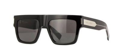 Pre-owned Saint Laurent Sl 628 Black/grey (001) Sunglasses In Gray