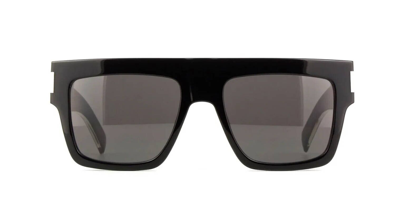 Pre-owned Saint Laurent Sl 628 Black/grey (001) Sunglasses In Gray