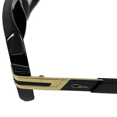Pre-owned Cazal Sunglasses  8039 001 56 17 145 Black Gold Grey Lens 100% Authentic In Grey Gradient