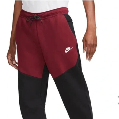 Pre-owned Nike Men's Sportswear Tech Fleece Set (pants & Hoodie) Xxl Darkbeetroot Cu4489 In Red