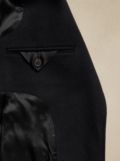 Pre-owned Banana Republic Pura Oversize Wool Cashmere Wrap Coat L Large | Black 754435