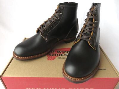 Pre-owned Red Wing Shoes Red Wing 9060 Beckman Boot Flat Box Width D Black Men Size 9d High Top Leather