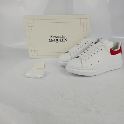 Pre-owned Alexander Mcqueen Oversized White And Red Sneakers Size 41.5 Us 8.5