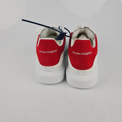 Pre-owned Alexander Mcqueen Oversized White And Red Sneakers Size 41.5 Us 8.5