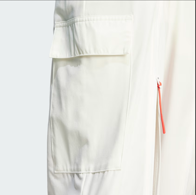 Pre-owned Adidas Originals Adidas Dance All-gender Versatile Woven Cargo Pants For Women Is0904 In White