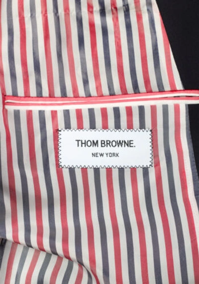 Pre-owned Thom Browne York 4 Bar Blue Blazer Sport Coat Size 52 It / 42r U.s.