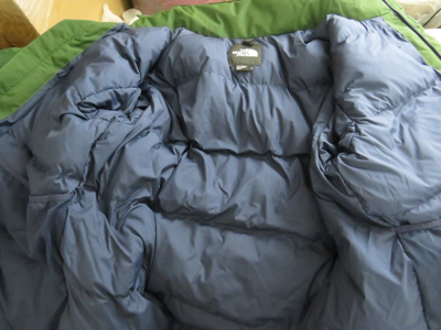 Pre-owned The North Face Mens  Coldworks Down Parka Insulated Winter Jacket - Pine Needle In Pine Needle Green / Summit Navy Blue / Tnf White