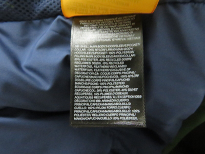 Pre-owned The North Face Mens  Coldworks Down Parka Insulated Winter Jacket - Pine Needle In Pine Needle Green / Summit Navy Blue / Tnf White