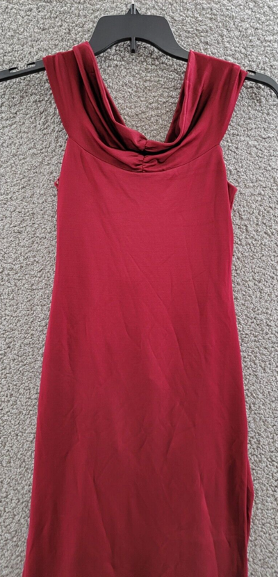 Pre-owned Et Ochs Everly Off The Shoulder Midi Dress Women's 8 Crimson Side Zip Closure In Red