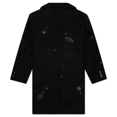 Pre-owned Icecream Billionaire Boys Club Bb Starry Night Coat Black Grey Maroon Lining 811-8406-blk