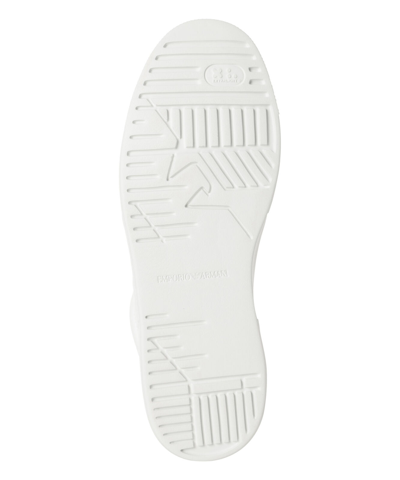 Pre-owned Emporio Armani Sneakers Men X4x570xn840t850 White Leather Logo Detail Shoes