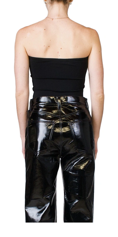 Éterne Amina Strapless Jersey Top In Black