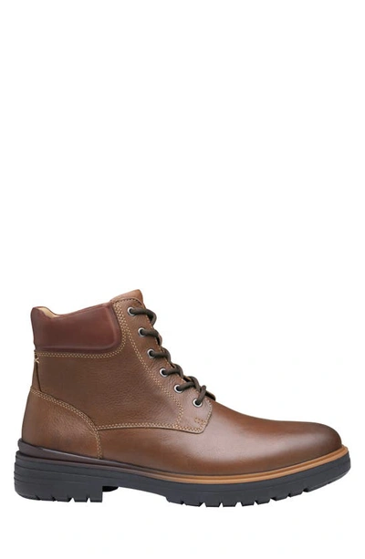 Shop Johnston & Murphy Henson Xc4 Waterproof Chukka Boot In Tan Waterproof Full Grain