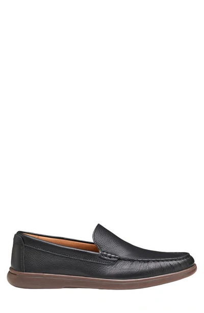 Shop Johnston & Murphy Brannon Venetian Loafer In Black