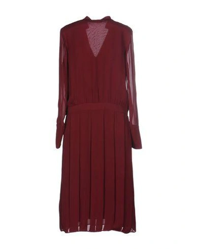 Shop Tory Burch Knee-length Dress In Deep Purple