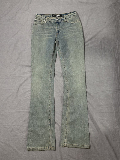Pre-owned If Six Was Nine X Le Grande Bleu L G B Flare Japan Denim Faded Distressed Pants Lgb Style Richmond In Blue