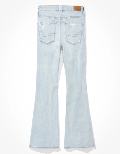 Shop American Eagle Outfitters Ae Ne(x)t Level Super High-waisted Flare Jean In Blue